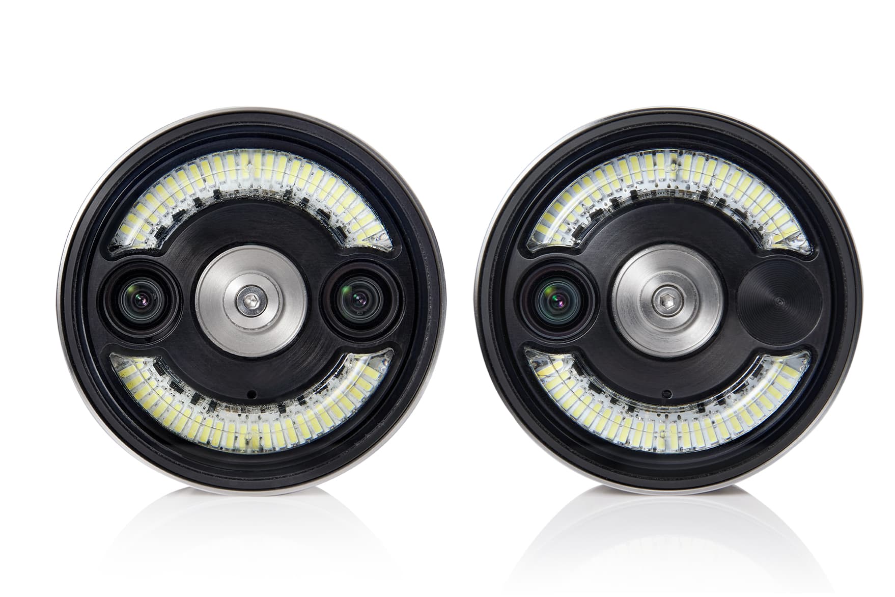 Rotoclear C2 camera heads, front view