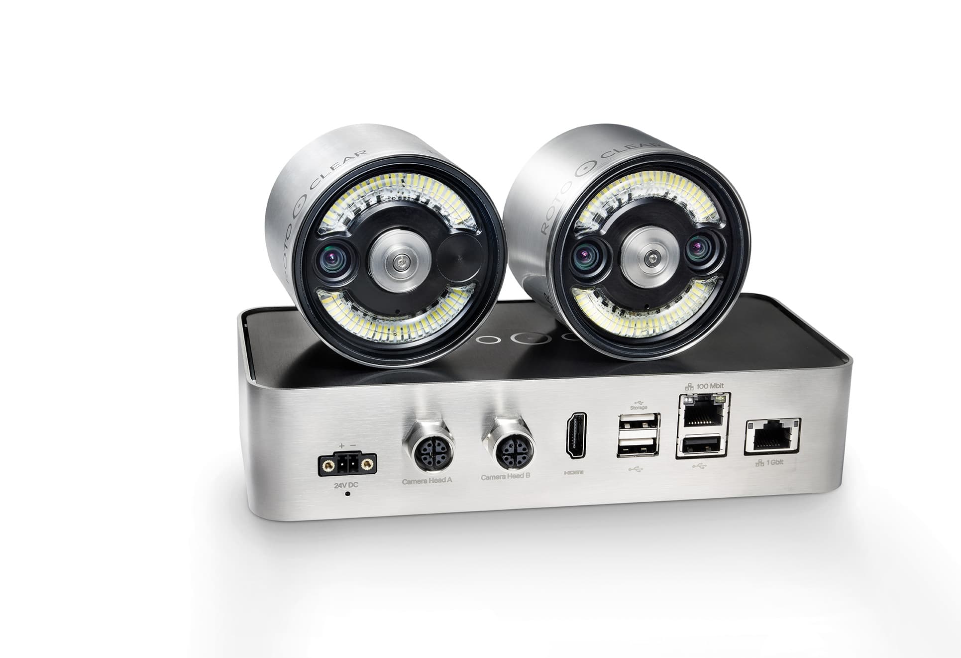 Rotoclear C2 control unit with two camera heads